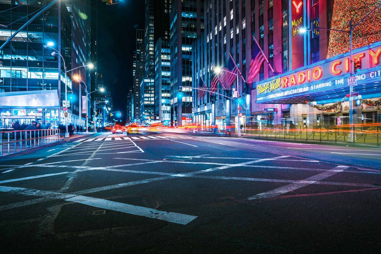 Radio City New York HDRi automotive background