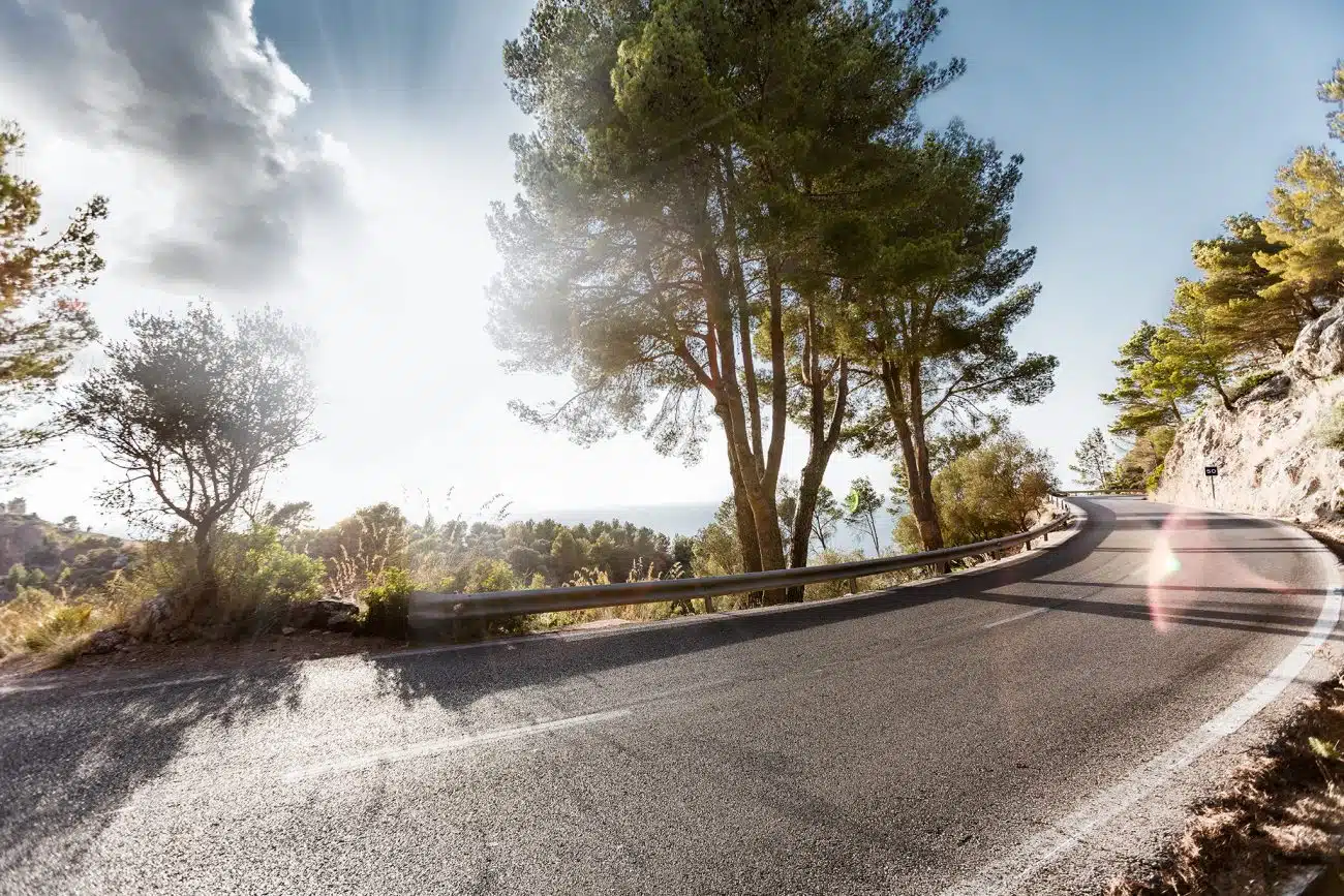 Balearic road cgi automotive background