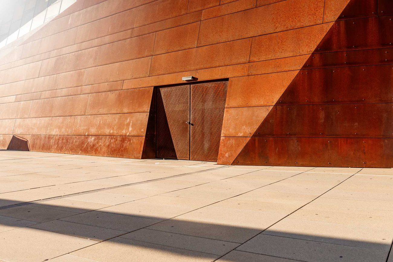 European reduced architecture backdrop