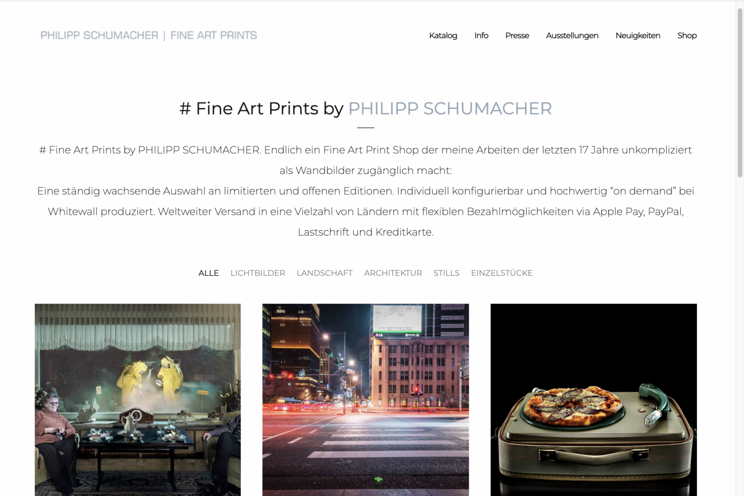 Philipp Schumacher Fine Art Print Shop online