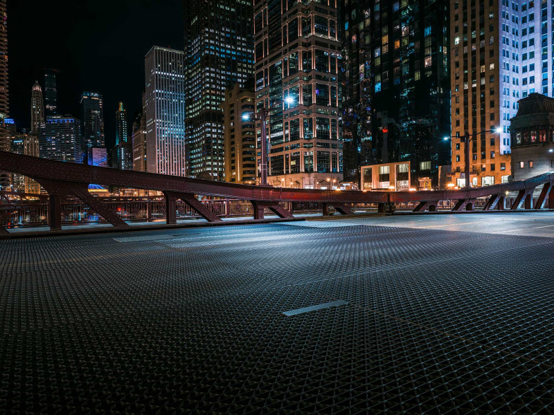 Chicago Skyline by night
