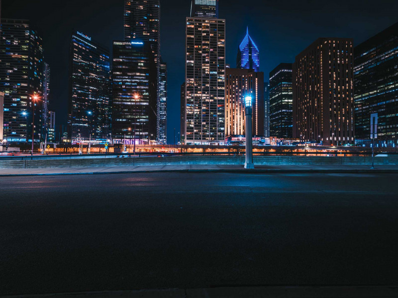 Chicago Skyline by night