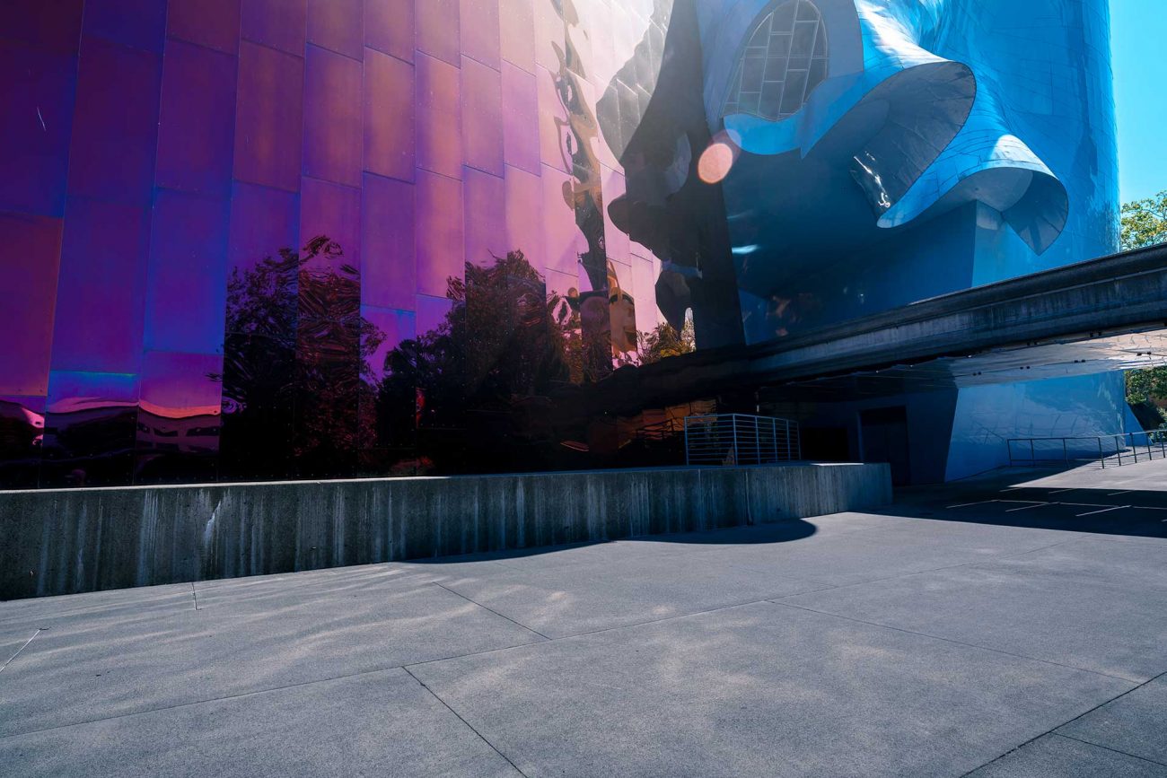 Seattle Washington Futuristic Architecture automotive backplate