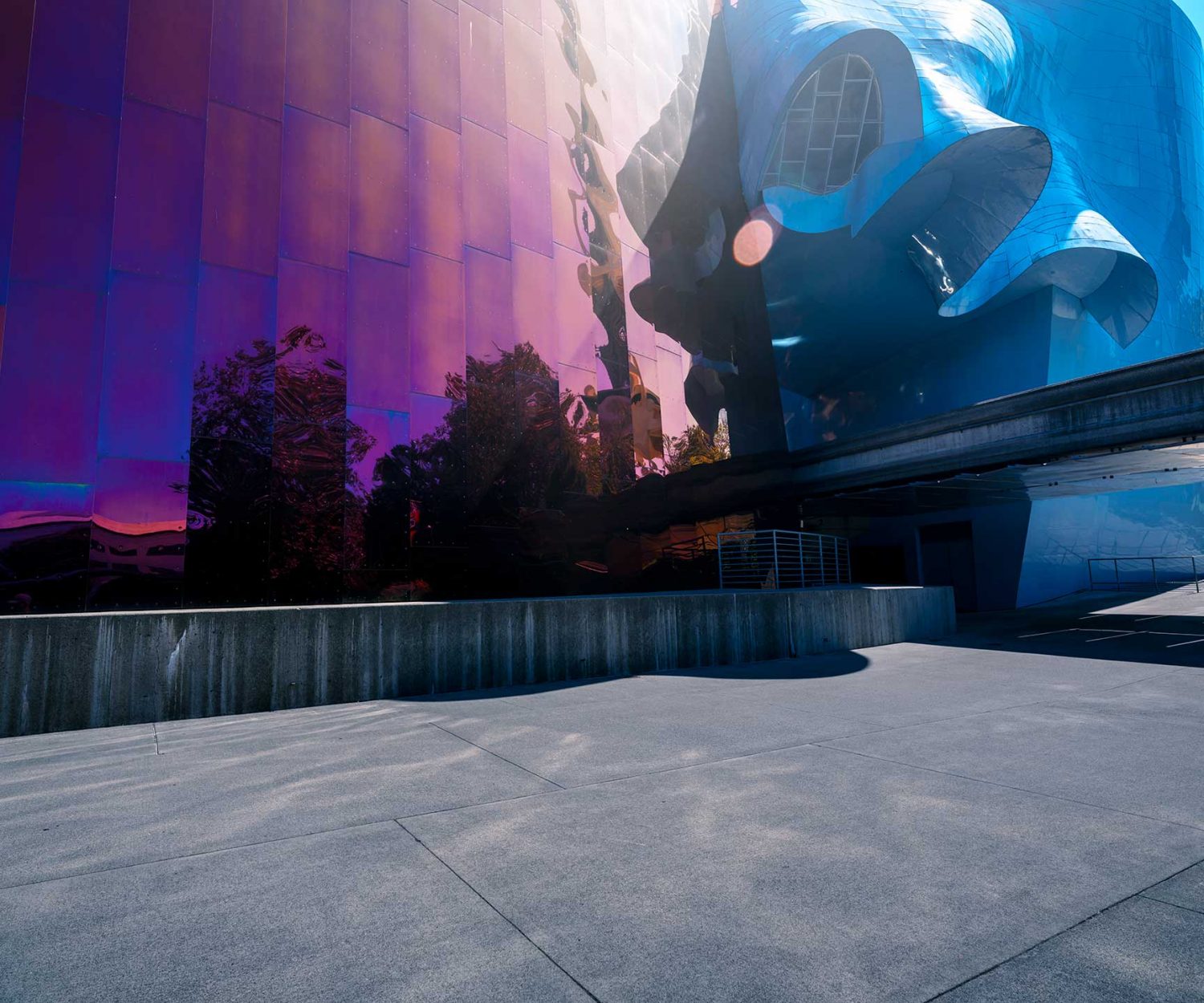 Seattle Washington Futuristic Architecture automotive backplate