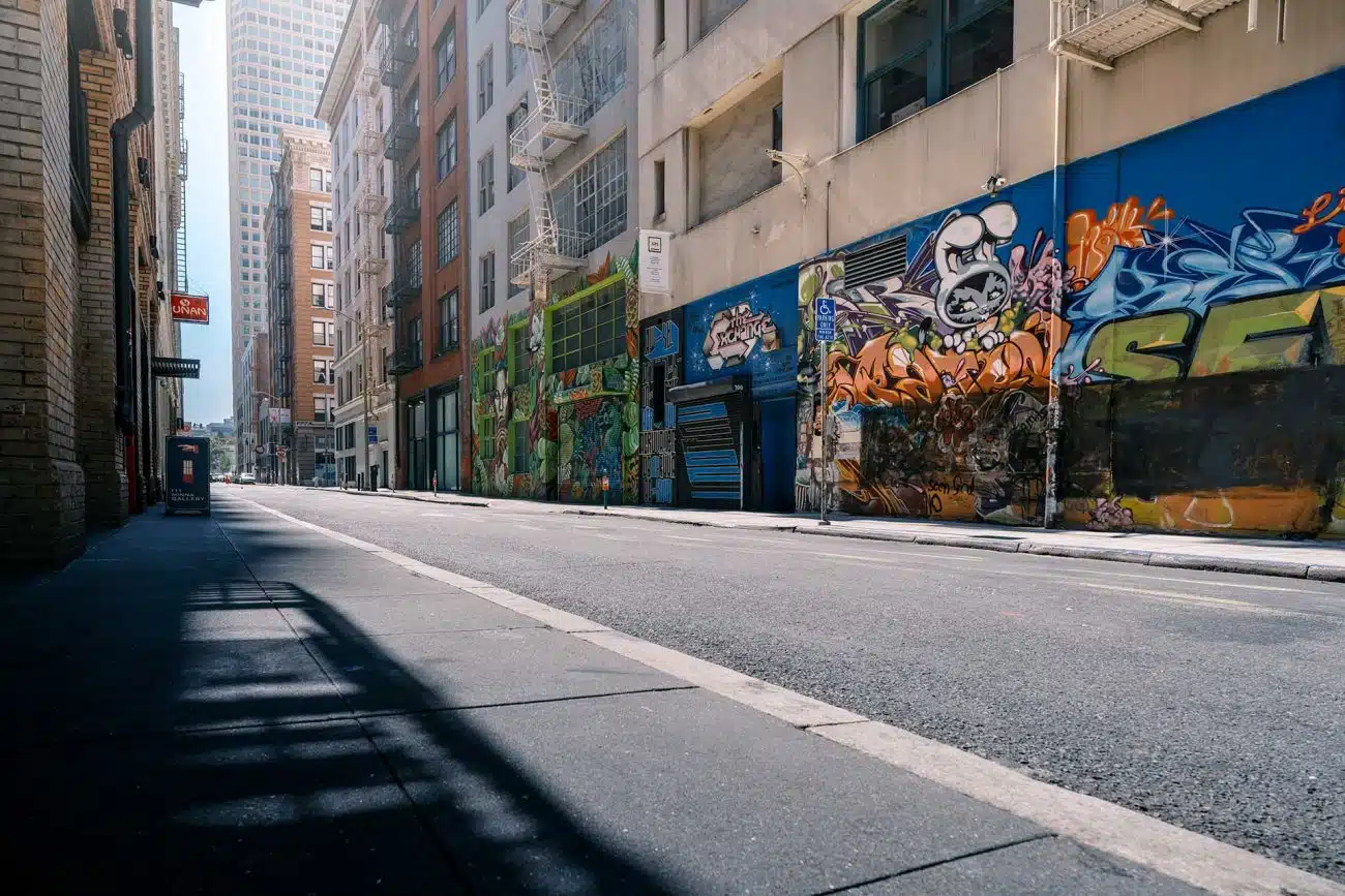 San Francisco Urban Cityscape automotive background